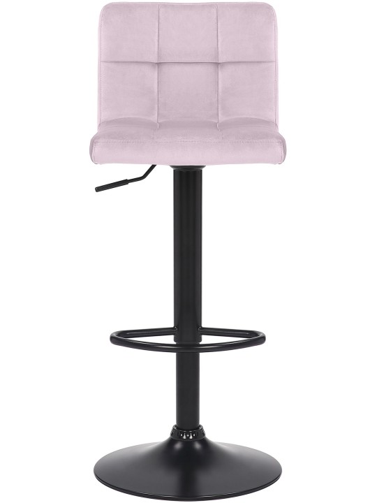 Set van 4 barkrukken Feni fluweel, roze