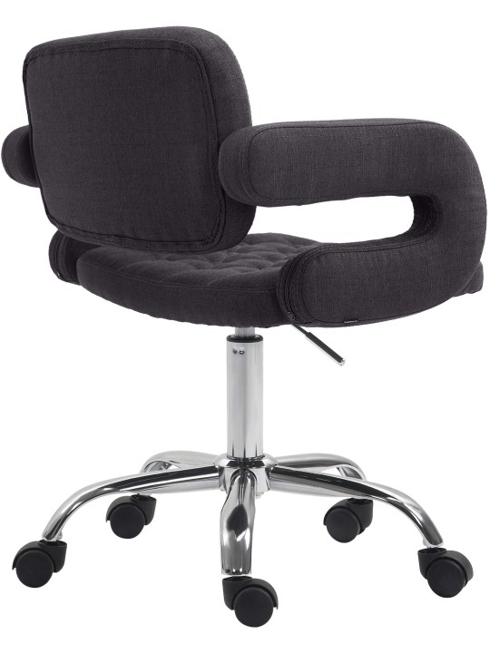 Werkkruk Dublin stof, zwart