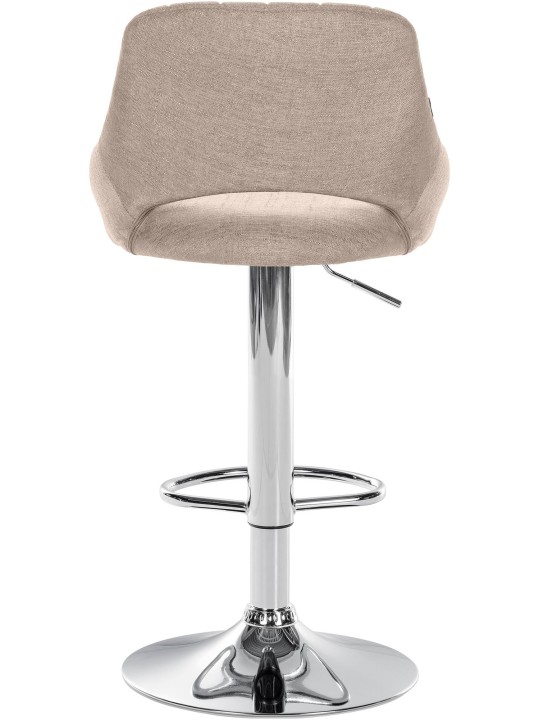 Set van 2 barkrukken Milet stof C, taupe