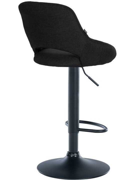 Set van 2 barkrukken Milet stof B, zwart