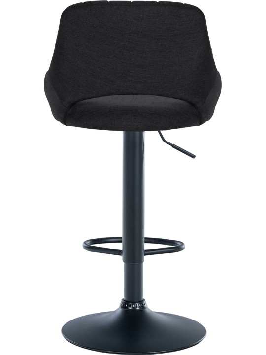 Set van 2 barkrukken Milet stof B, zwart