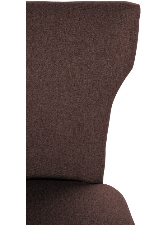 Set van 2 eetkamerstoelen Zadar stof antiek-licht, bruin