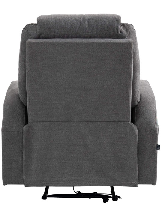 Hepler fauteuil met massagefunctiestof, grijs Hepler fauteuil met massagefunctiestof, grijs