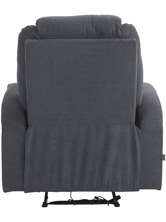 Hepler fauteuil met massagefunctiestof, donkergrijs Hepler fauteuil met massagefunctiestof, donkergrijs