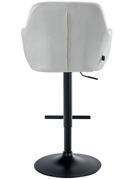 Barkruk Natoma fluweel, crème