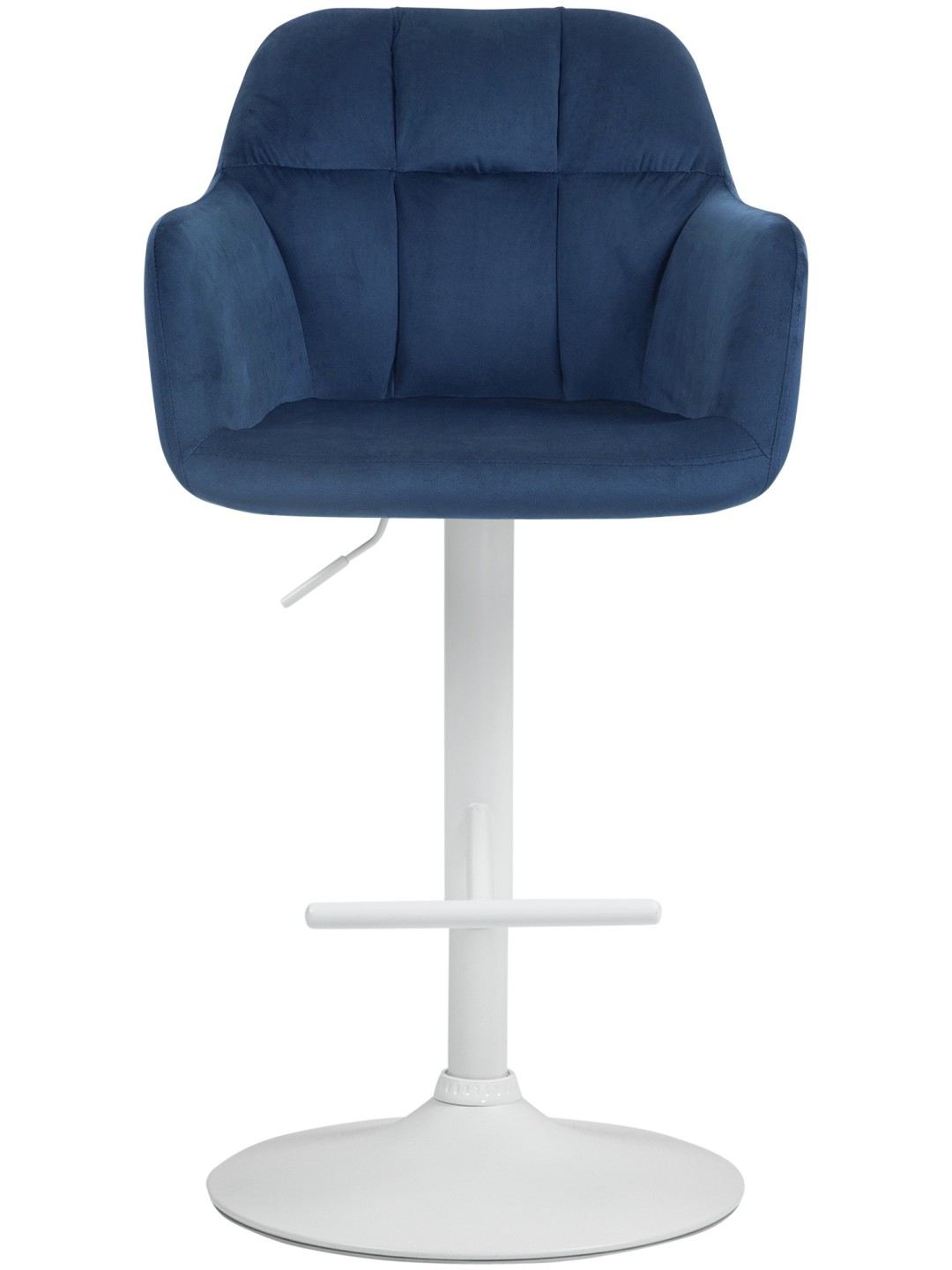 Barkruk Natoma fluweel, blauw