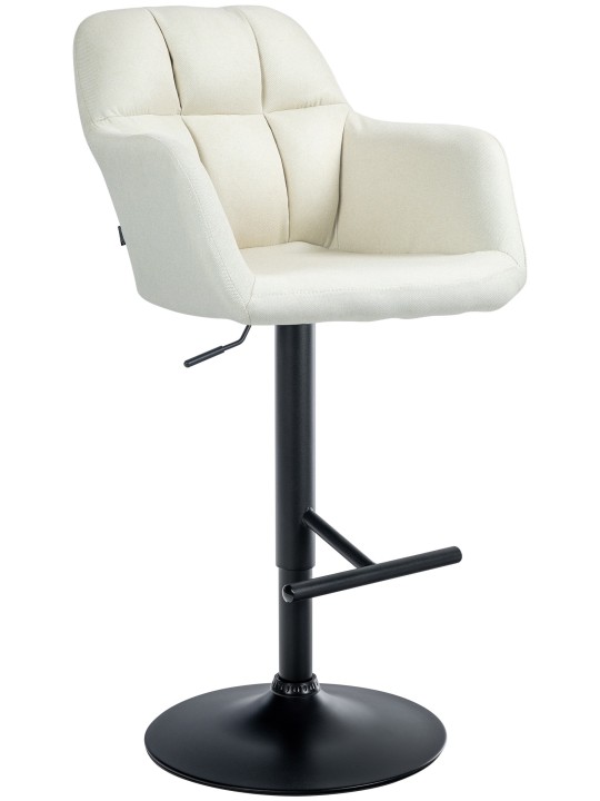 Barkruk Natoma stof, crème