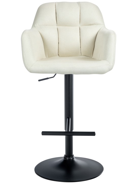 Barkruk Natoma stof, crème