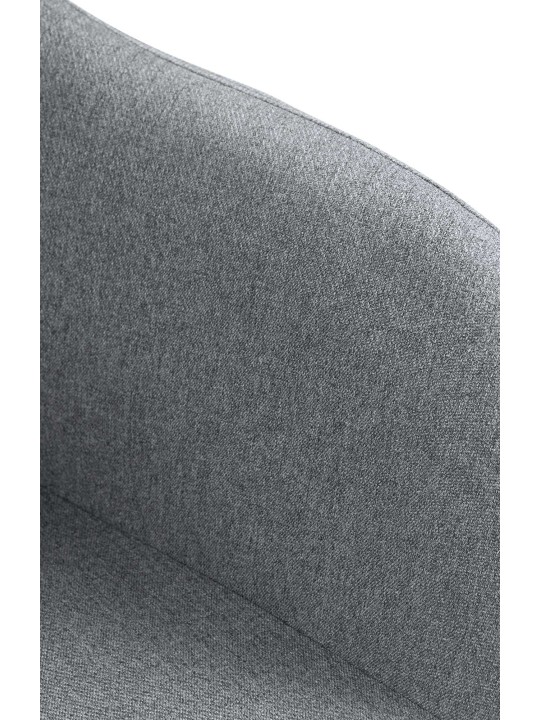 Barkruk Natoma stof, grijs