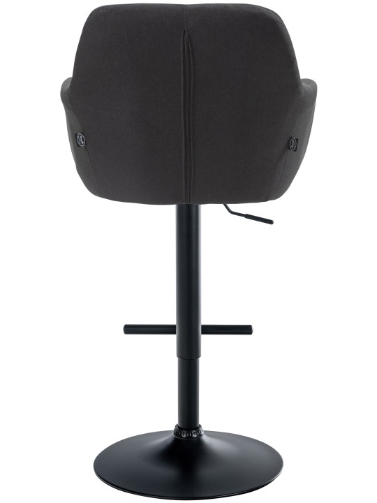 Barkruk Natoma stof, zwart