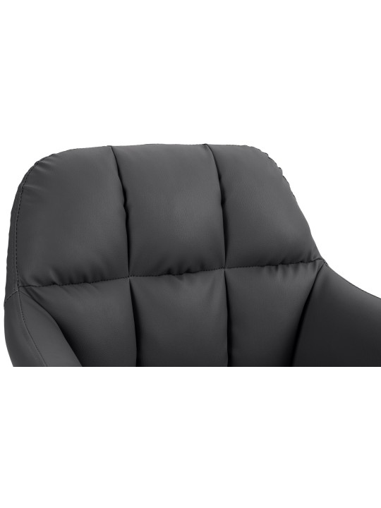 Barkruk Natoma kunstleer, zwart