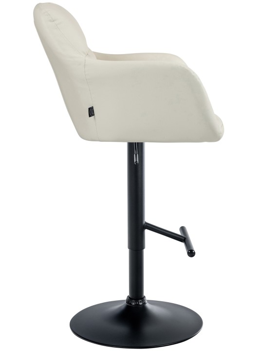 Barkruk Natoma kunstleer, crème