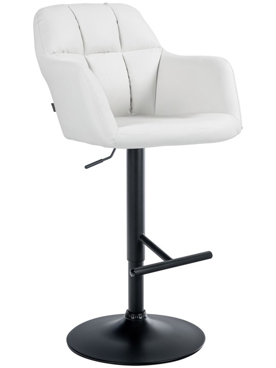 Barkruk Natoma kunstleer, wit