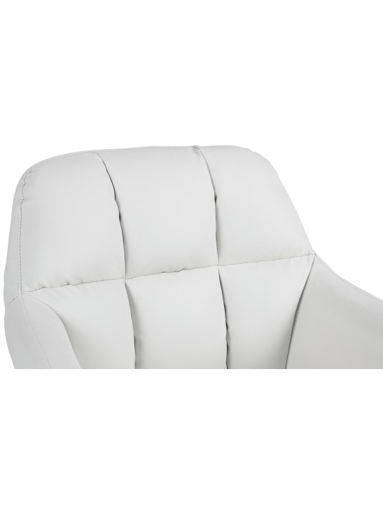 Barkruk Natoma kunstleer, wit