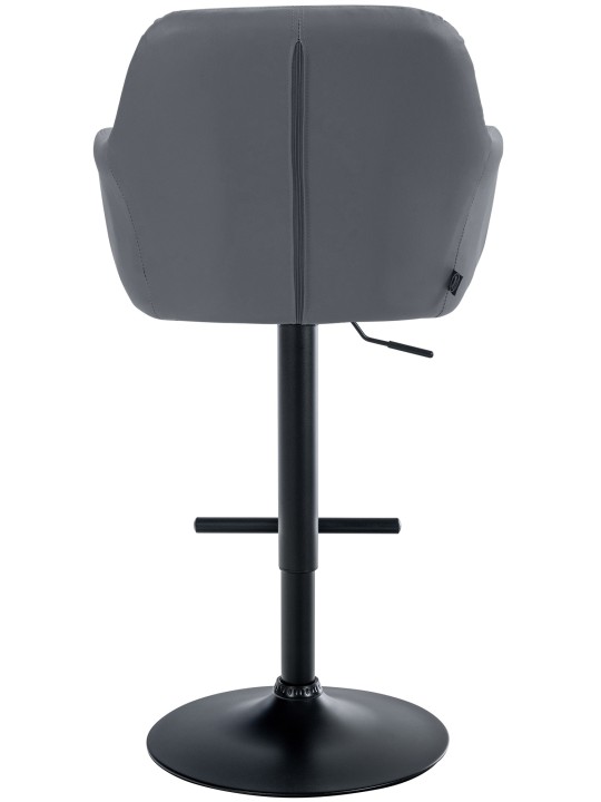 Barkruk Natoma kunstleer, grijs