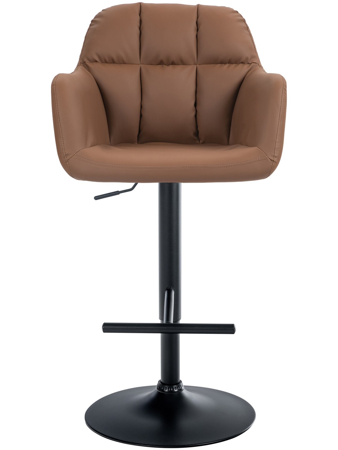 Barkruk Natoma kunstleer, lichtbruin