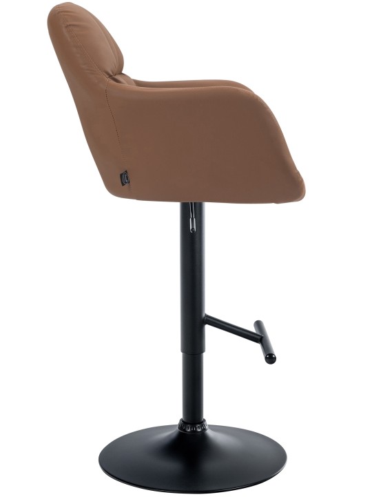 Barkruk Natoma kunstleer, lichtbruin