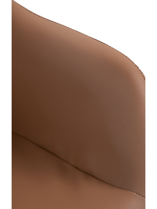 Barkruk Natoma kunstleer, lichtbruin