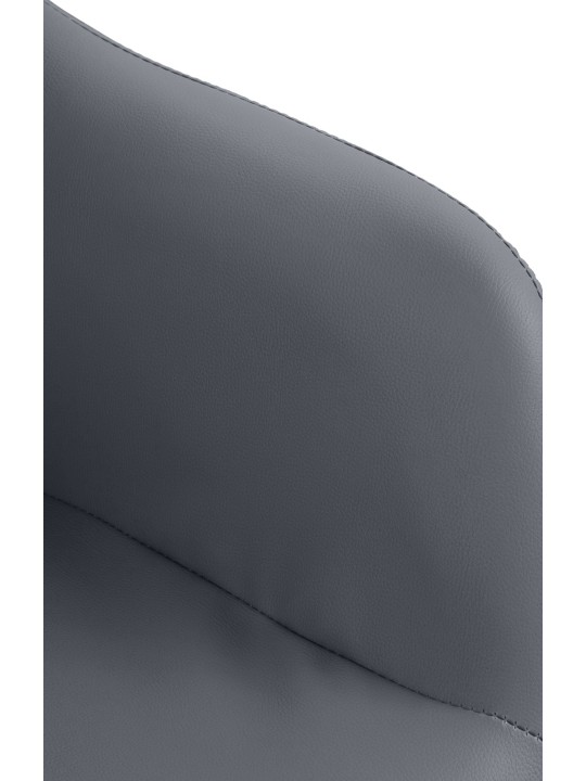 Barkruk Natoma kunstleer chroom, grijs
