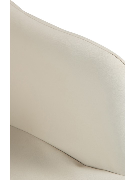 Barkruk Natoma kunstleer, crème