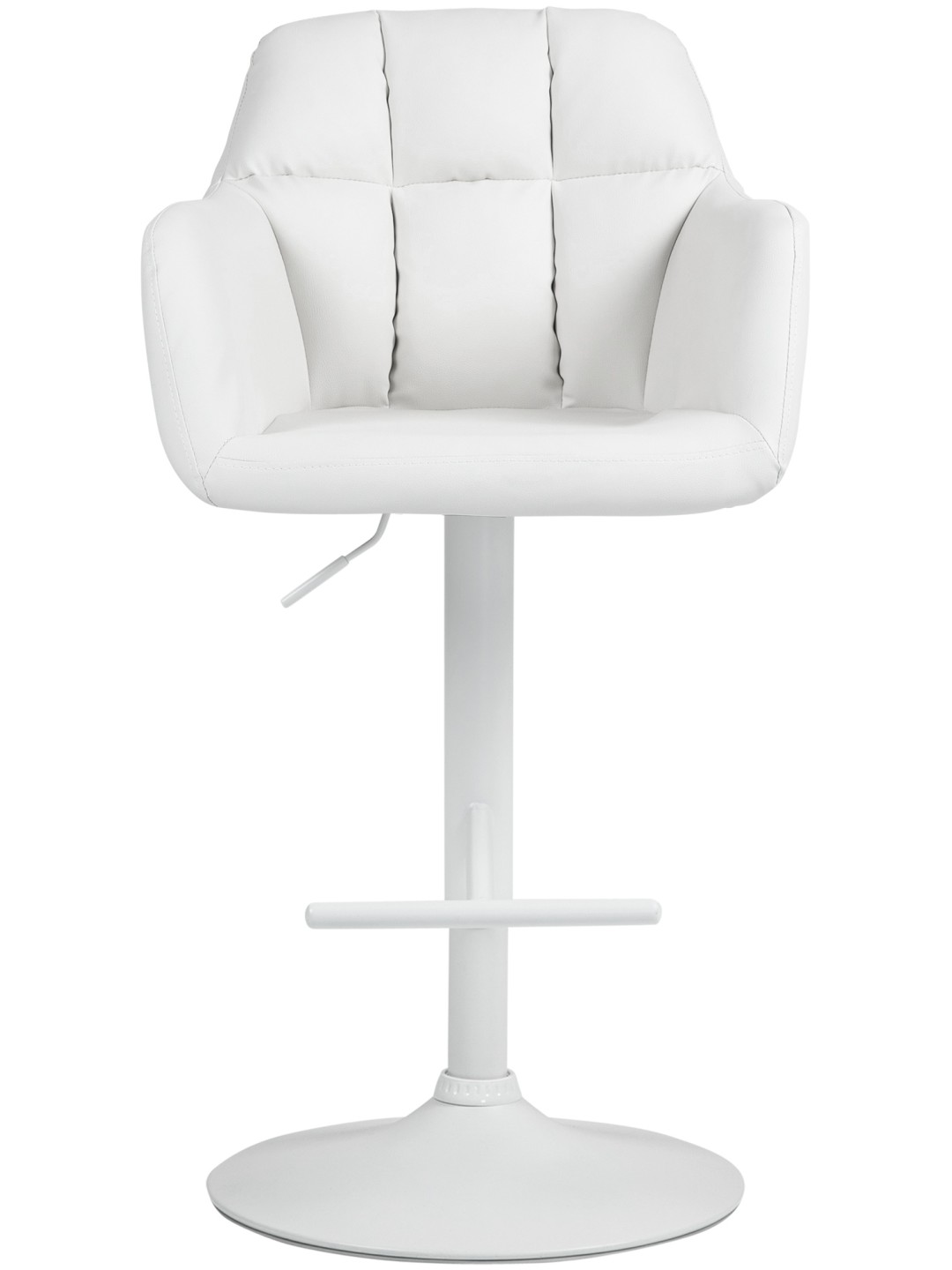 Barkruk Natoma kunstleer, wit