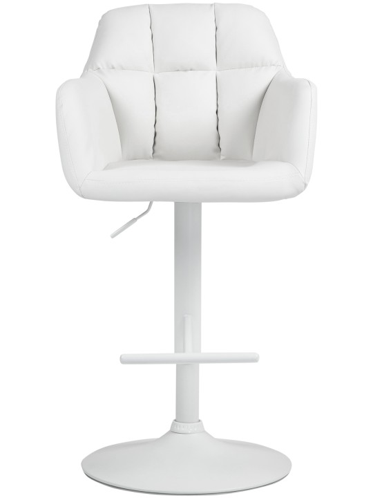 Barkruk Natoma kunstleer, wit