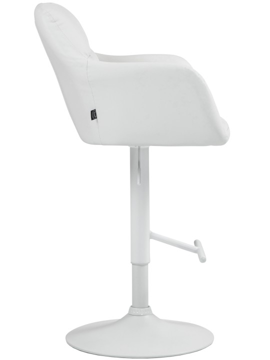 Barkruk Natoma kunstleer, wit