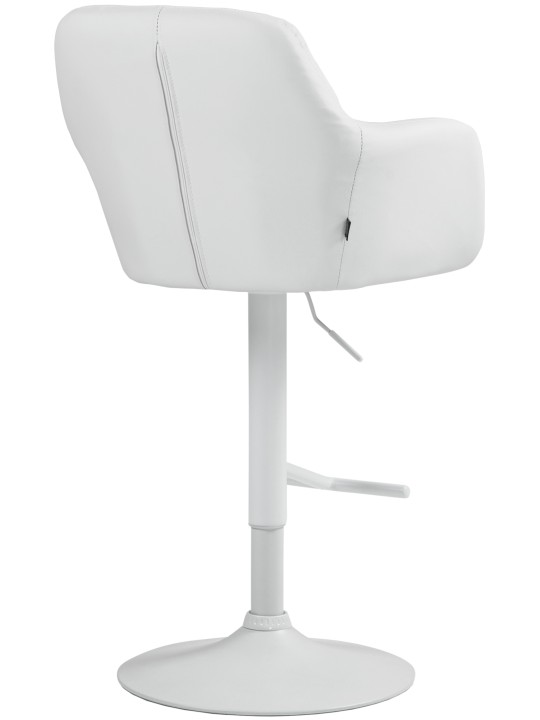 Barkruk Natoma kunstleer, wit