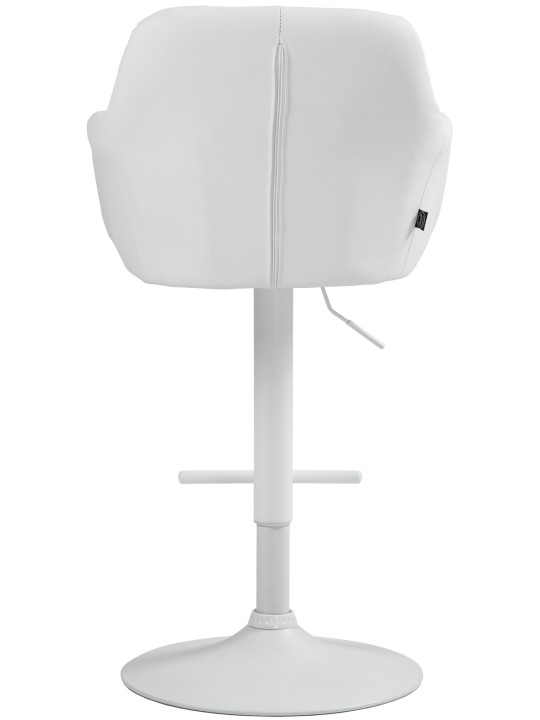 Barkruk Natoma kunstleer, wit