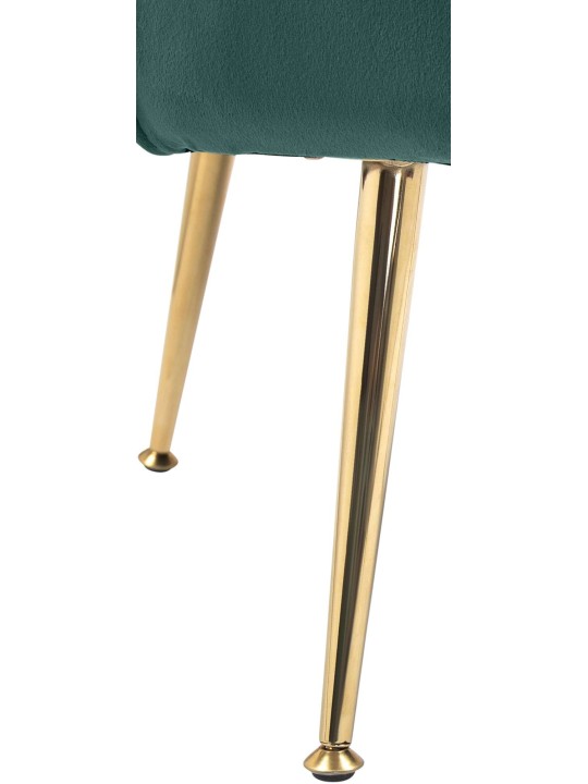 Stoel Rosita fluweel, groen