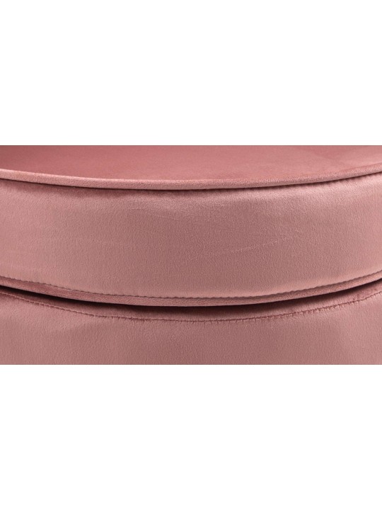 Stoel Rosita fluweel, roze