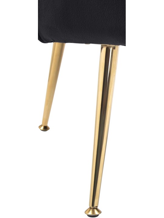 Stoel Rosita fluweel, zwart Stoel Rosita fluweel, zwart