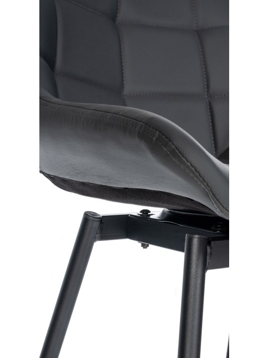 Weston draaibare barkruk kunstleer, grijs