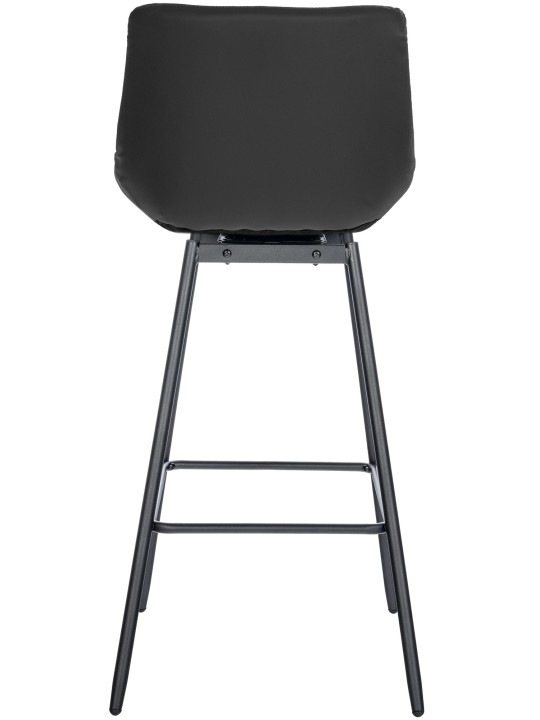 Weston draaibare barkruk kunstleer, zwart