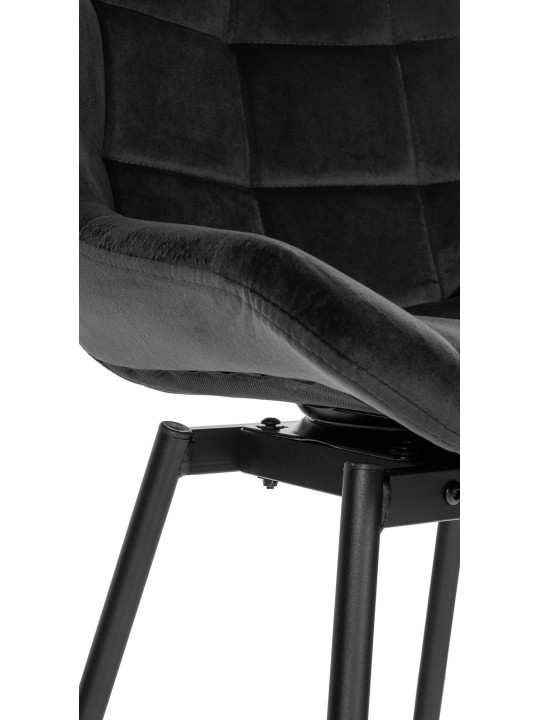 Weston Draaibarkruk Fluweel, zwart Weston Draaibarkruk Fluweel, zwart