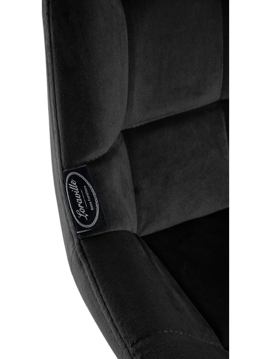 Weston Draaibarkruk Fluweel, zwart Weston Draaibarkruk Fluweel, zwart