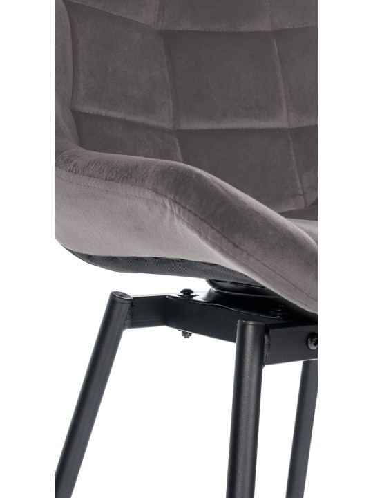 Weston Draaibarkruk Fluweel, grijs