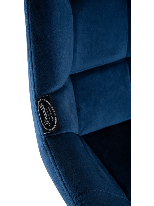 Weston Draaibarkruk Fluweel, blauw