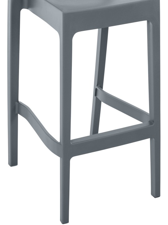 Set van 2 barkrukken Maya, donkergrijs