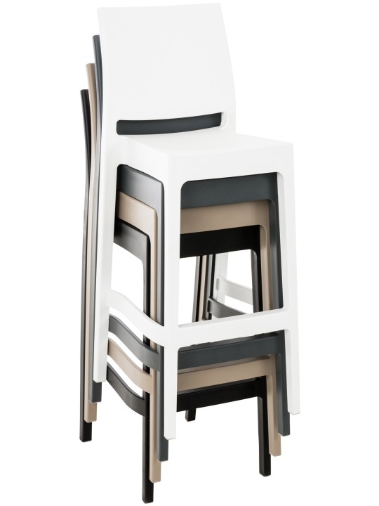 Set van 2 barkrukken Maya, donkergrijs