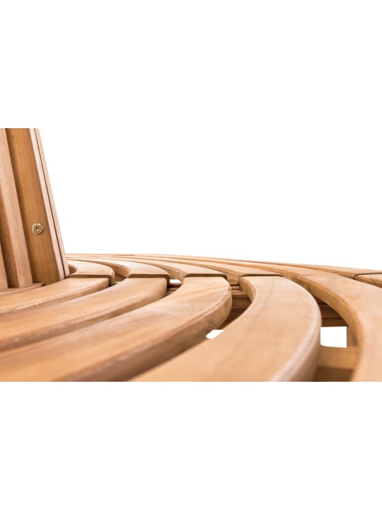 Leming boombank halfrond 250 cm, teak