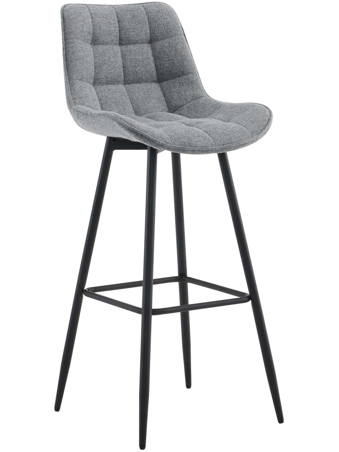 Barkruk Dartford stof, grijs