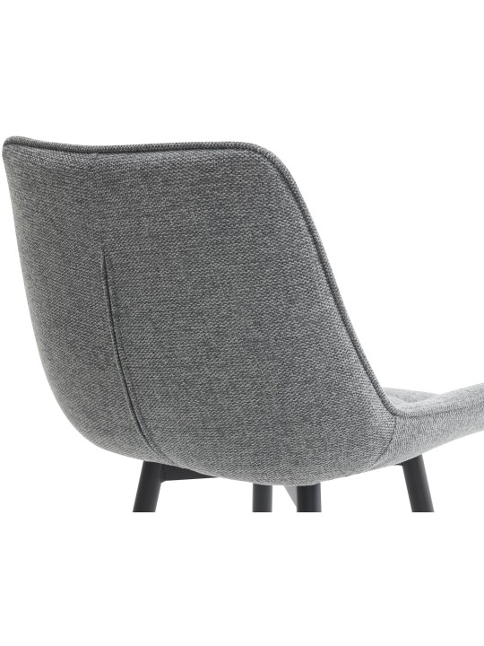 Barkruk Dartford stof, grijs