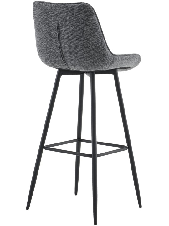 Barkruk Dartford stof, donkergrijs