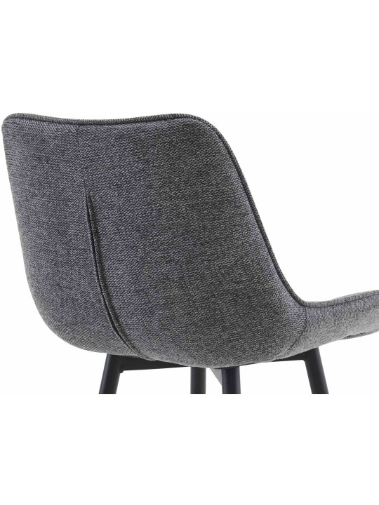 Barkruk Dartford stof, donkergrijs