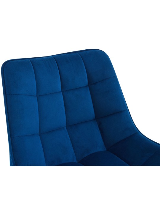 Barkruk Dartford fluweel, blauw