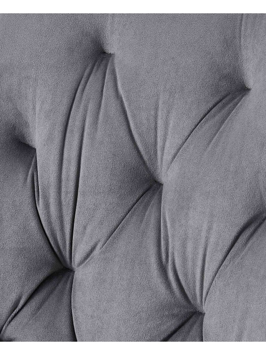 Wallace fluwelen eetkamerstoel, donkergrijs Wallace fluwelen eetkamerstoel, donkergrijs