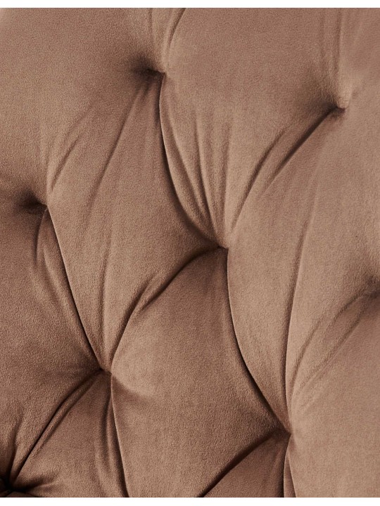 Wallace fluwelen eetkamerstoel, bruin