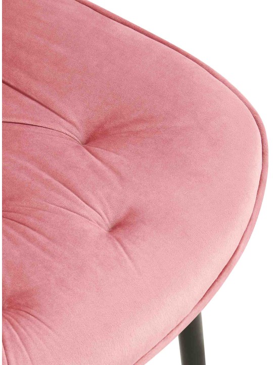 Wallace fluwelen eetkamerstoel, roze Wallace fluwelen eetkamerstoel, roze