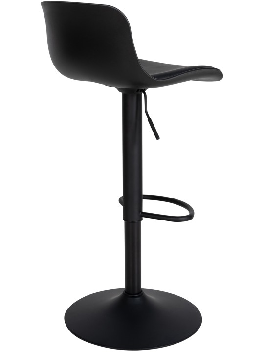 Set van 4 barkrukken Almada kunstleer, zwart